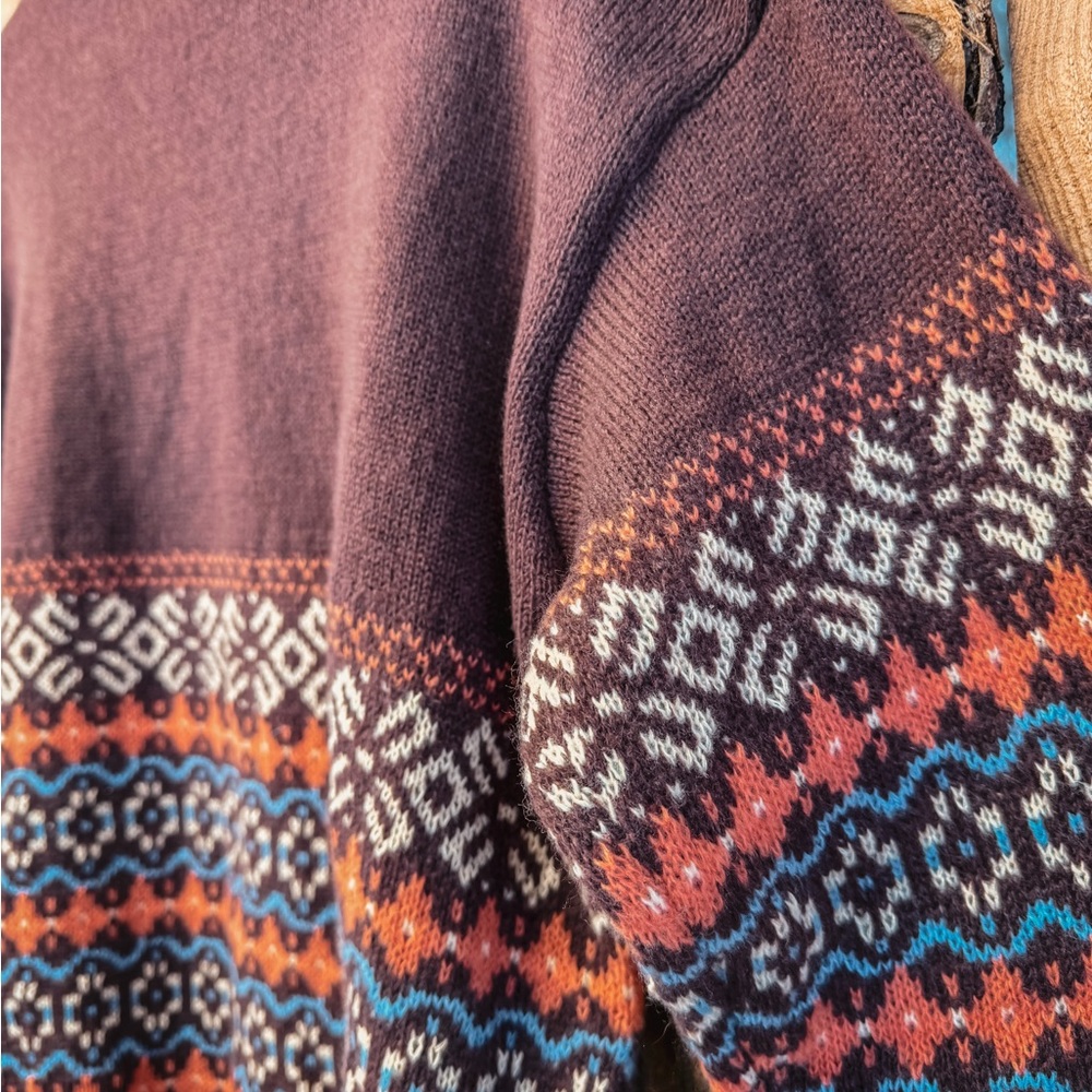 Brown Patterned Sweater - Picture 2 of 2